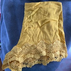 High waist cotton shorts